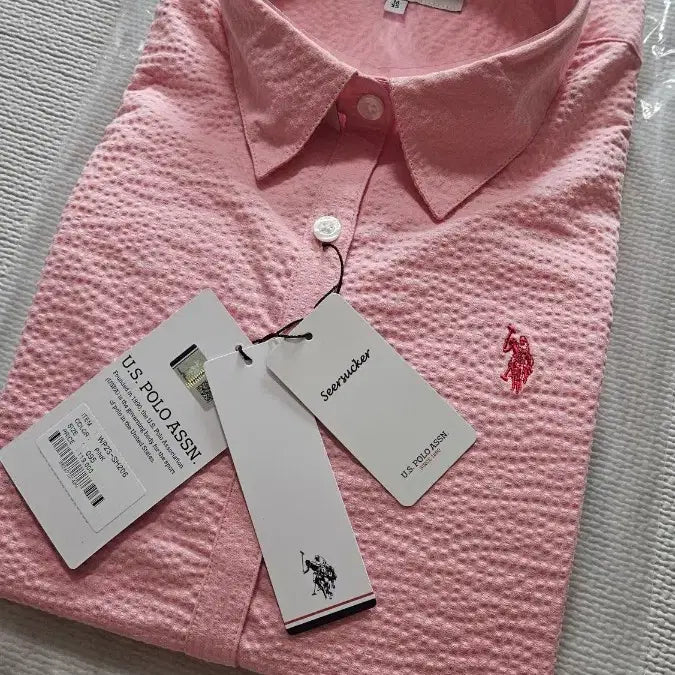 [BUNJANG] U.S. Polo Assn. Seersucker Blouse / uspa폴로 시어사커 95 여자