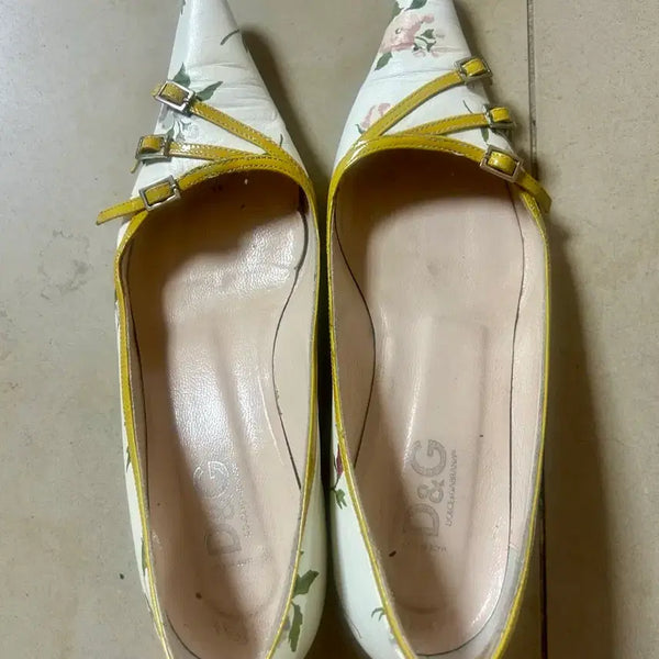 [BUNJANG] Dolce & Gabbana Floral Strap Ballet Flats / 돌체앤가바나 단화