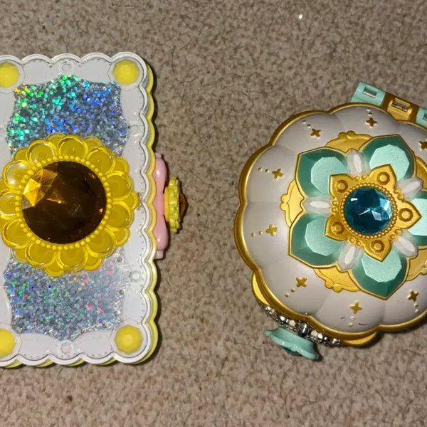 [BUNJANG] Flowering Heart Shining Pact & Rainbow Shadow Vintage Toy Set / [일괄] 플라워링하트 샤이닝팩트 레인보우섀도우 고전완구