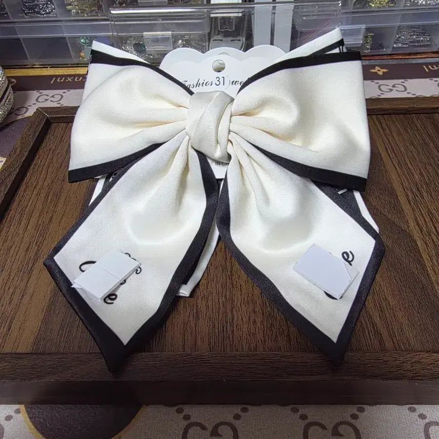[BUNJANG] Ribbon Automatic Hair Clip / 리본 헤어자동핀