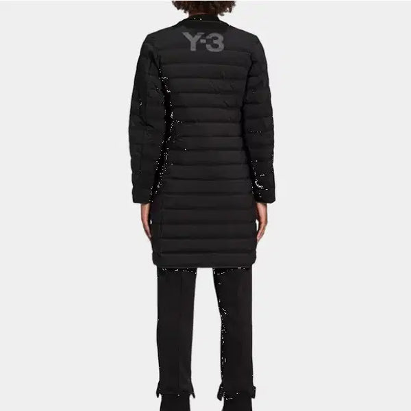 [BUNJANG] Y-3 Yohji Yamamoto Black Long Lightweight Down Jacket XS / Y-3 요지야마모토 블랙 롱 경량패딩 XS