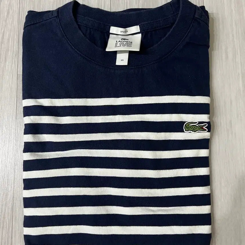 [BUNJANG] Lacoste Live Striped Short-Sleeve T-Shirt XS / [XS] 라코스테 라이브 반팔 티셔츠