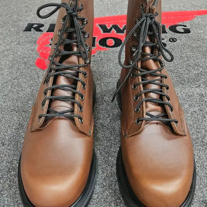 [BUNJANG] Red Wing 953 8-Inch SuperSole Work Boots (Brown Full Grain Leather, EE Wide Fit) / 레드윙 8인치 수퍼솔 워크부츠, 953 US9EE(270)