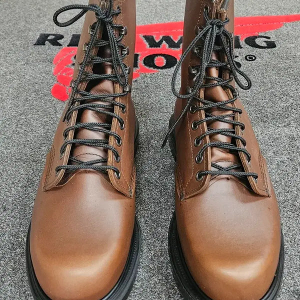 [BUNJANG] Red Wing 953 8-Inch SuperSole Work Boots (Brown Full Grain Leather, EE Wide Fit) / 레드윙 8인치 수퍼솔 워크부츠, 953 US9EE(270)