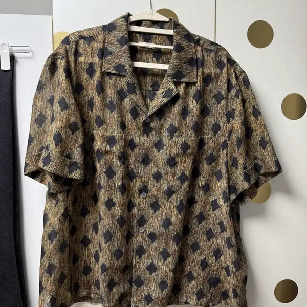 [BUNJANG] Recto French Printing Short Sleeve Shirt / 렉토 프렌치 프리팅 반팔 셔츠