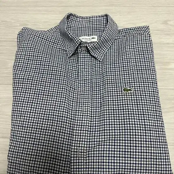 [BUNJANG] Lacoste Checkered Shirt / [100] 라코스테 체크 남방