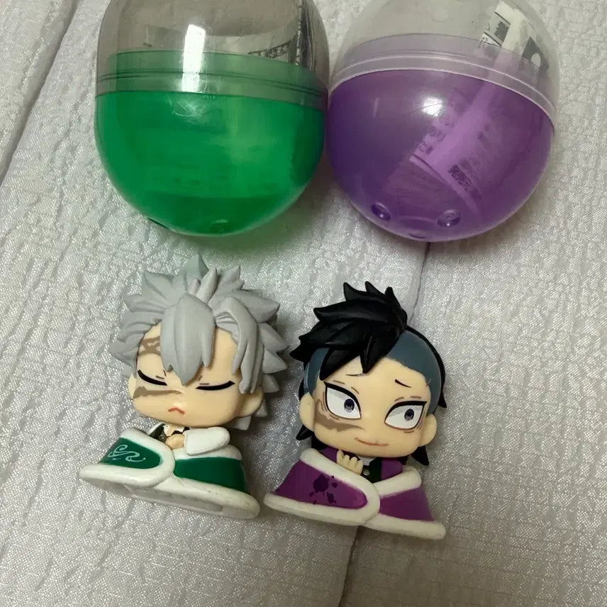 [BUNJANG] Demon Slayer Onemutan Gachapon Figures (Sanemi, Genya) / 귀멸의 칼날 오네무탄 가챠 ( 사네미, 겐야 )