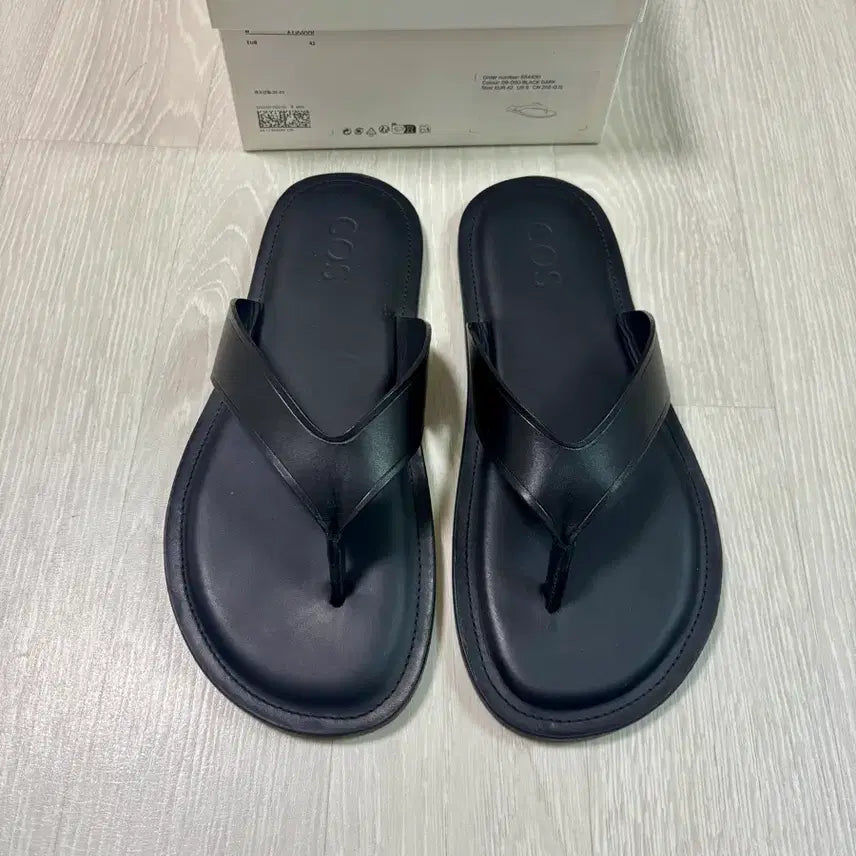 [BUNJANG] COS Men's Leather Flip-Flop Black / 26ss cos 레더 플립플랍 42