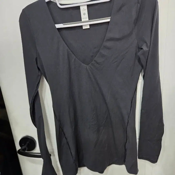 [BUNJANG] Lululemon Black Long Sleeve T-Shirt M / 룰루레몬 긴팔 티셔츠 검정