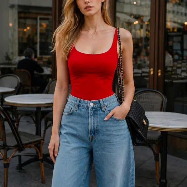 [BUNJANG] ZARA Red Bodysuit Size S / 새상품 자라 zara bodysuit 바디수트 바디슈트 S
