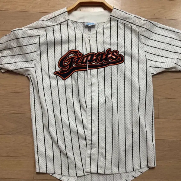 [BUNJANG] Lotte Giants Noma King Stripe Home Baseball Jersey / 롯데자이언츠 노마킹 스트라이프 홈 유니폼