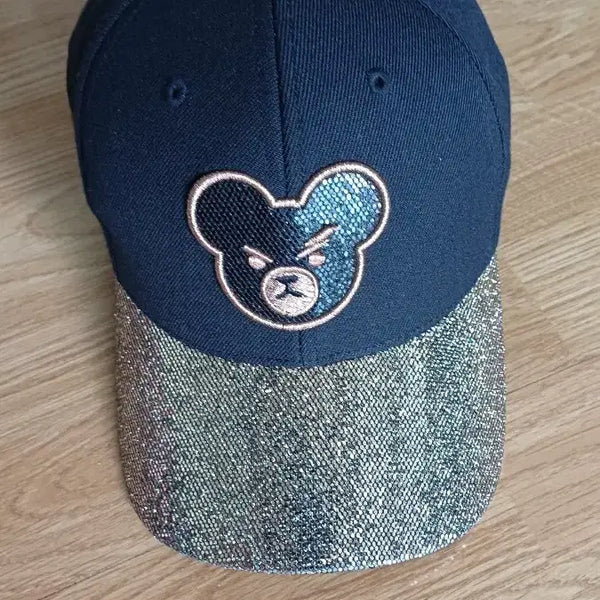 [BUNJANG] MLB New York Yankees Glitter Brim Cap Hat / MLB뉴욕양키즈  젤리베어 반짝이챙 캡모자 미사용