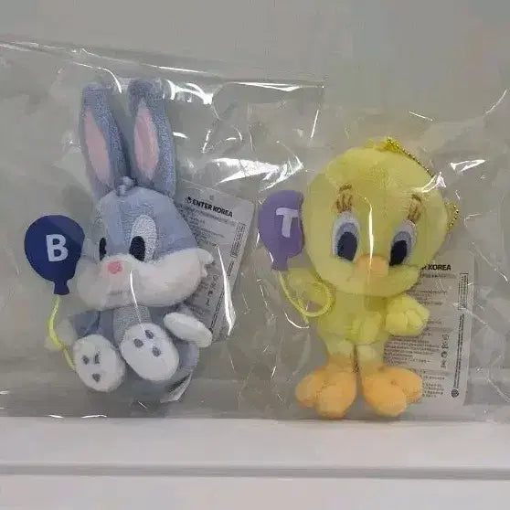 [BUNJANG] Looney Tunes Bugs Bunny & Tweety Bundle Set Plush Toys / 일괄 루니툰 벅스버니 트위티 인형 세트