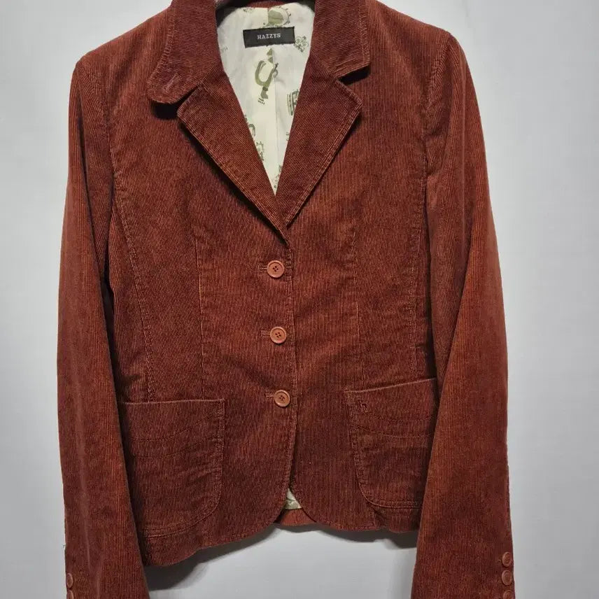 [BUNJANG] Hazzys Corduroy Jacket Brown Size 55 / 헤지스 코듀로이 자켓 브라운 55
