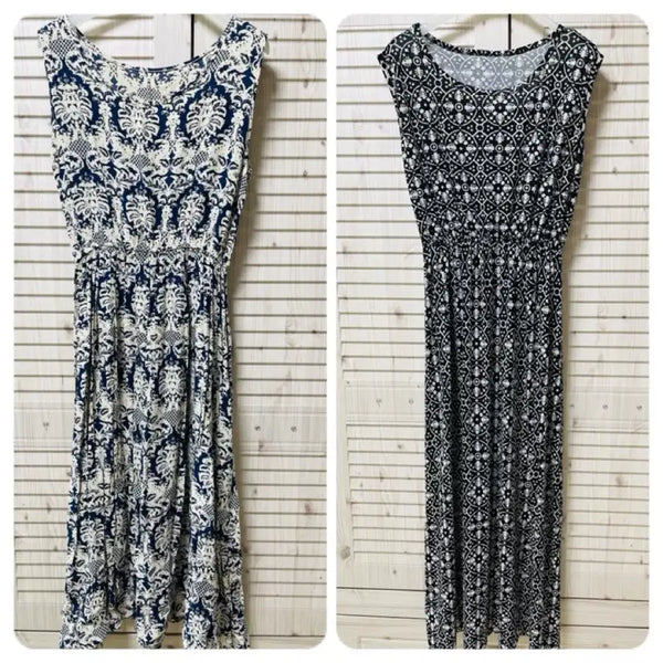 [BUNJANG] Bundle Set Sleeveless Maxi Dresses / (1회씩착용)여름 휴양지 민소매롱원피스(free)
