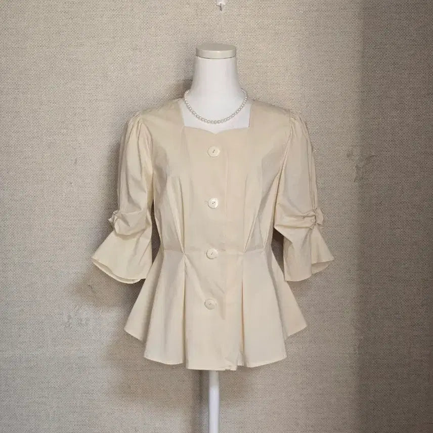 [BUNJANG] Kenneth Lady Shirring Blouse Size 55 / 케네스레이디)셔링 블라우스55