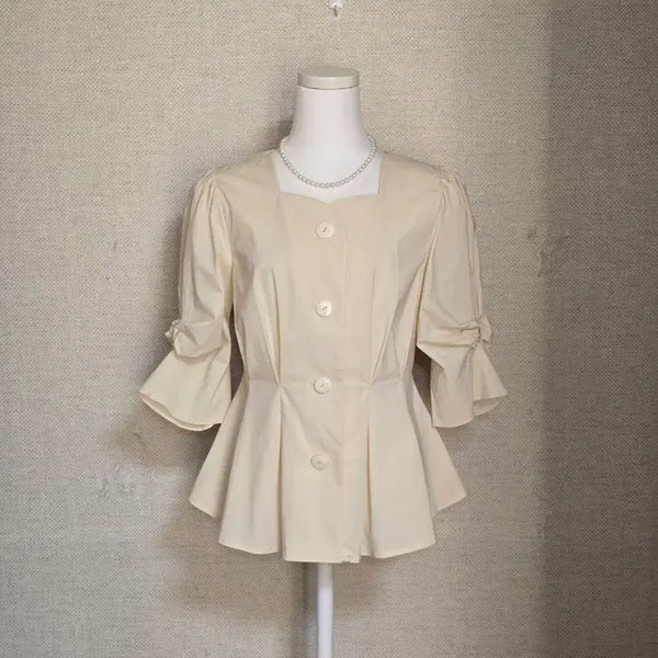 [BUNJANG] Kenneth Lady Shirring Blouse Size 55 / 케네스레이디)셔링 블라우스55