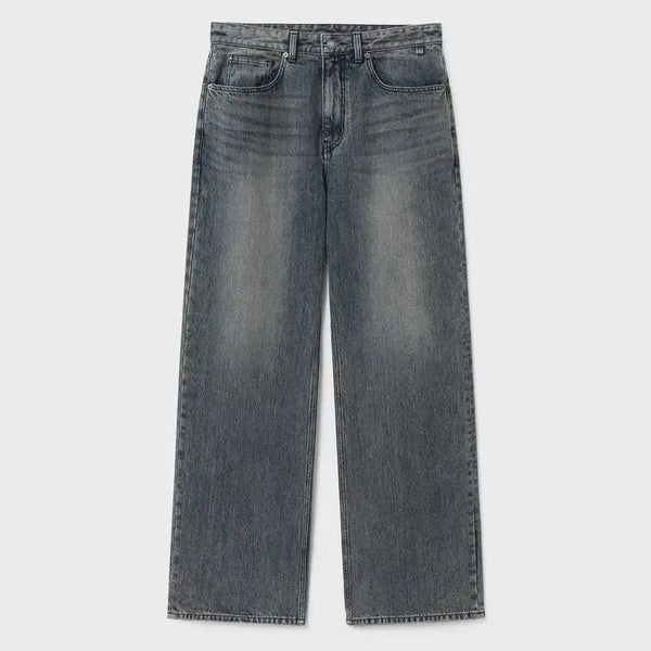 [BUNJANG] True Wide Denim Pants - Smoke Rail Indigo / (32) 트루 와이드 데님 팬츠 - 스모크 레일 인디고