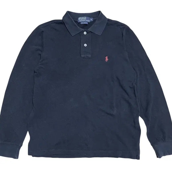 [BUNJANG] Polo Ralph Lauren Long Sleeve Polo Shirt Navy M / 폴로 랄프로렌 긴팔 카라티 셔츠 네이비 M