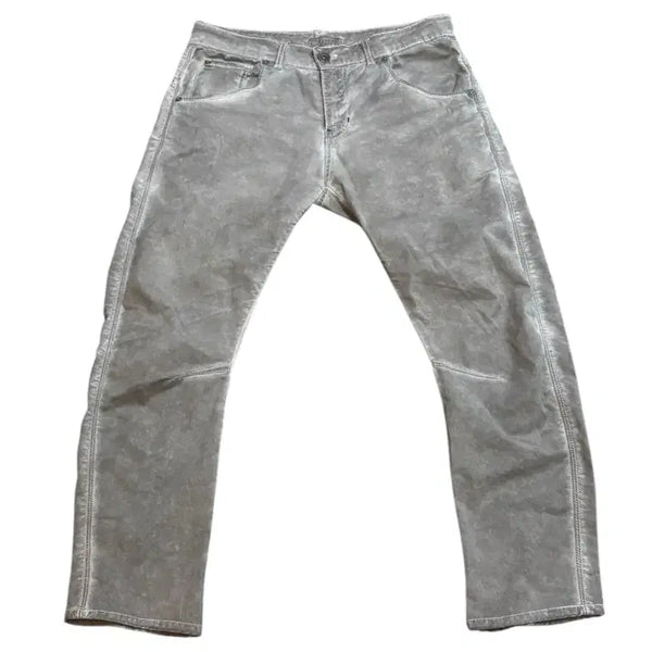 [BUNJANG] Light Grey Washed Slim Straight Pants (Made in Italy) / series; 워싱 팬츠 (Made in Italy)/스판0