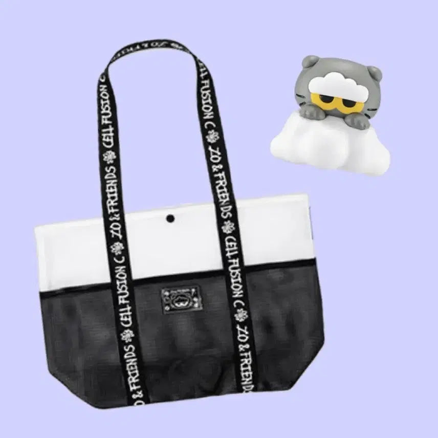 [BUNJANG] Joan Friends Beach Bag + Figure Clip Set / 조앤프렌즈 비치백+피규어집게