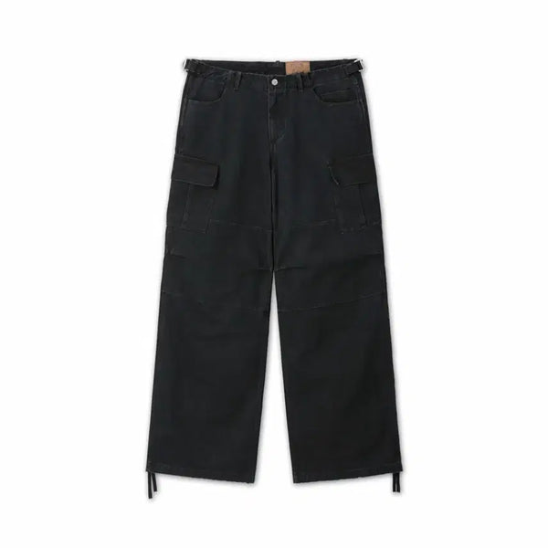 [BUNJANG] 9999 Archive Vintage Wide Cargo Pants (Washed Black) / [3] 9999아카이브 빈티지 와이드 카고 팬츠 워싱 블랙