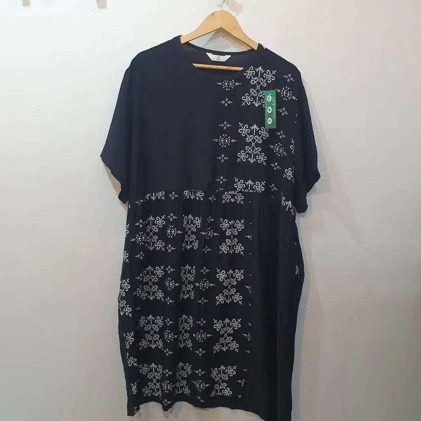 [BUNJANG] Rayon Pattern Dress / 인견 패턴 원피스