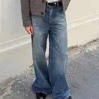 [BUNJANG] Ellude Cruiser Wide Flare Denim Smokin Blue 48 / 엘무드 크루져 와이드 플레어 데님 스모킹블루 48