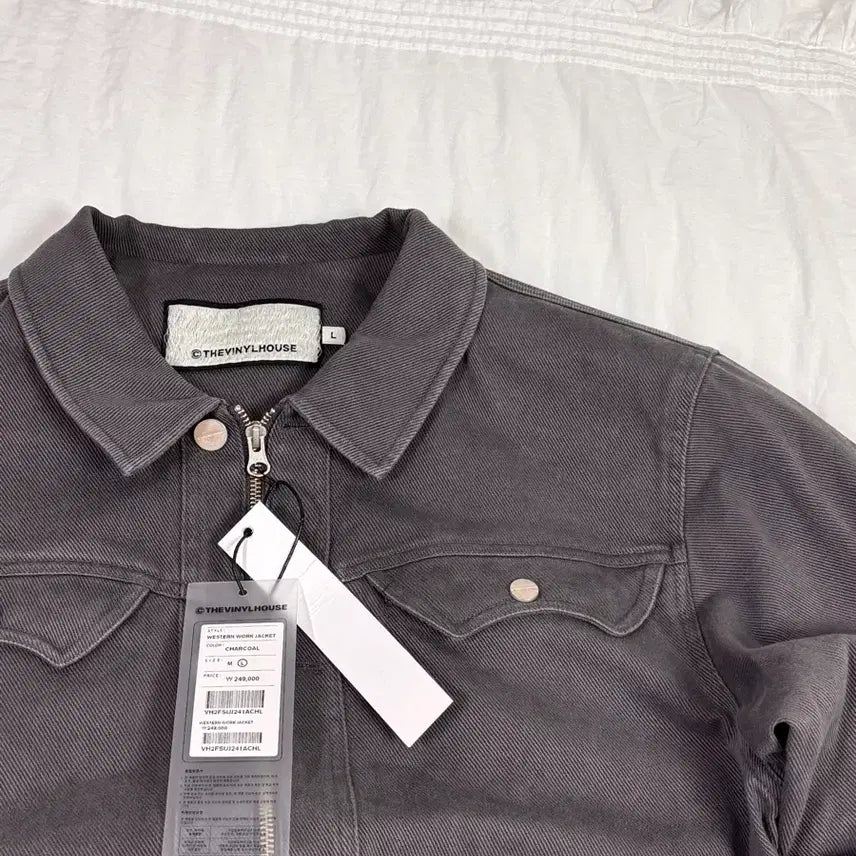 [BUNJANG] The Vinyl House Western Work Jacket L Charcoal / 정가25) 더바이닐하우스 웨스턴 워크 자켓 L 새상품