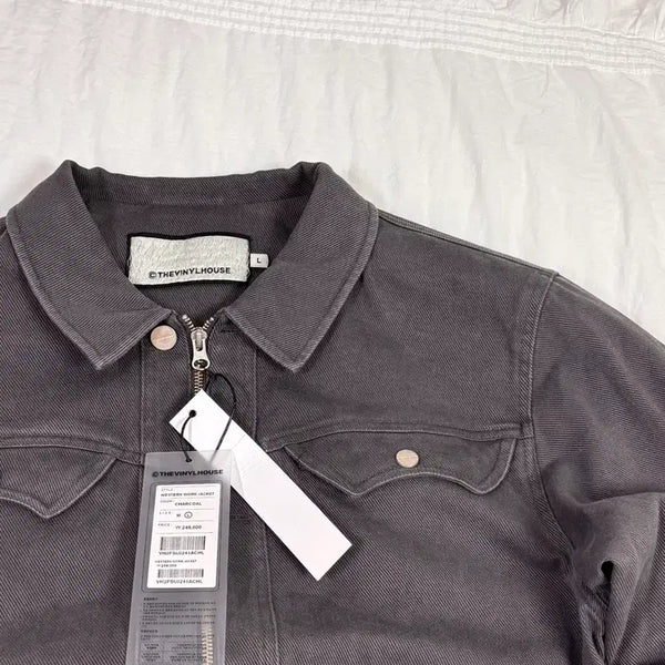 [BUNJANG] The Vinyl House Western Work Jacket L Charcoal / 정가25) 더바이닐하우스 웨스턴 워크 자켓 L 새상품