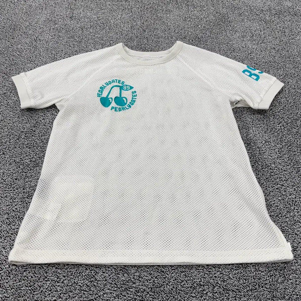 [BUNJANG] PEARLY GATES White Mesh Short Sleeve T-Shirt / 파리게이츠 화이트 메쉬 반팔티 95