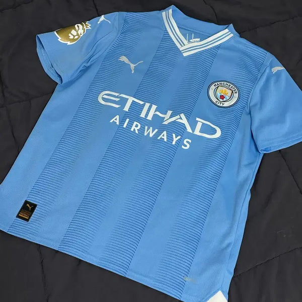 [BUNJANG] Puma Manchester City 23-24 Home Jersey Kid's Small - Kevin De Bruyne / 23-24 맨시티 홈 푸마 김덕배  스몰