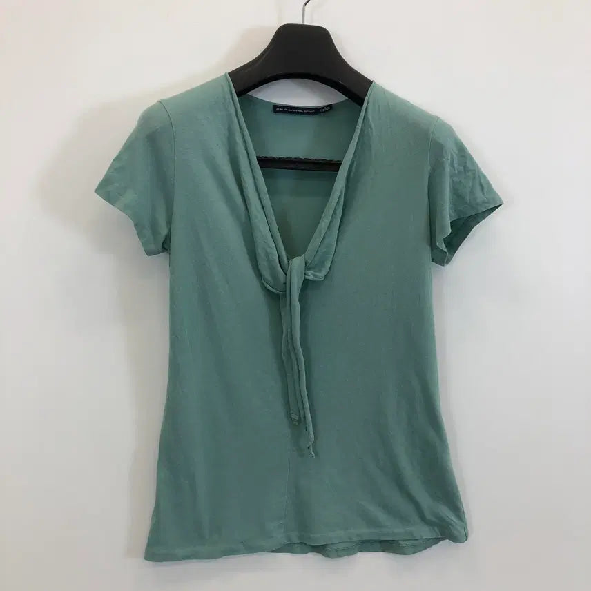 [BUNJANG] Polo Ralph Lauren Mint V-Neck T-Shirt M / 폴로 랄프로렌 V넥 민트 탑 M
