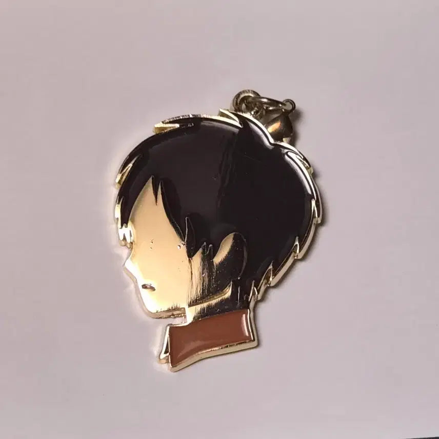 [BUNJANG] Attack on Titan Eren Yeager Face Metal Keychain / 진격거 진격의거인 에렌 엘런 예거 얼굴 금속 키링