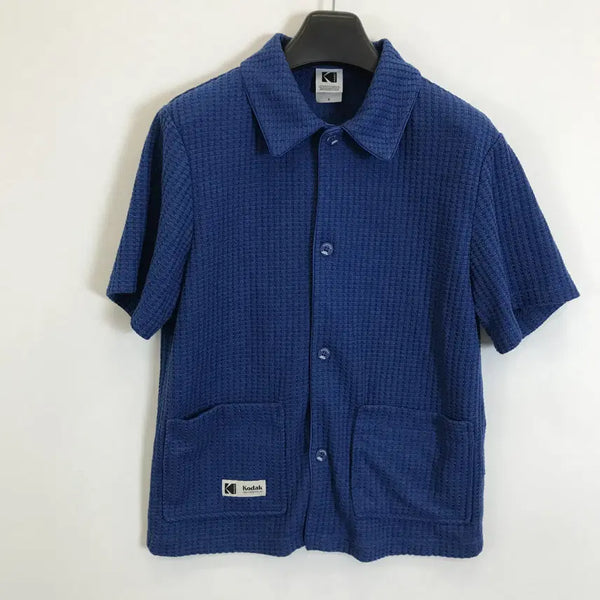 [BUNJANG] Kodak Bryce Knit Shacket Blue / 코닥 KODAK 브라이스 니트 셔켓 [S]