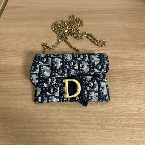 [BUNJANG] Dior Oblique Saddle Chain Bag / 디올 오블리크 새들 체인백