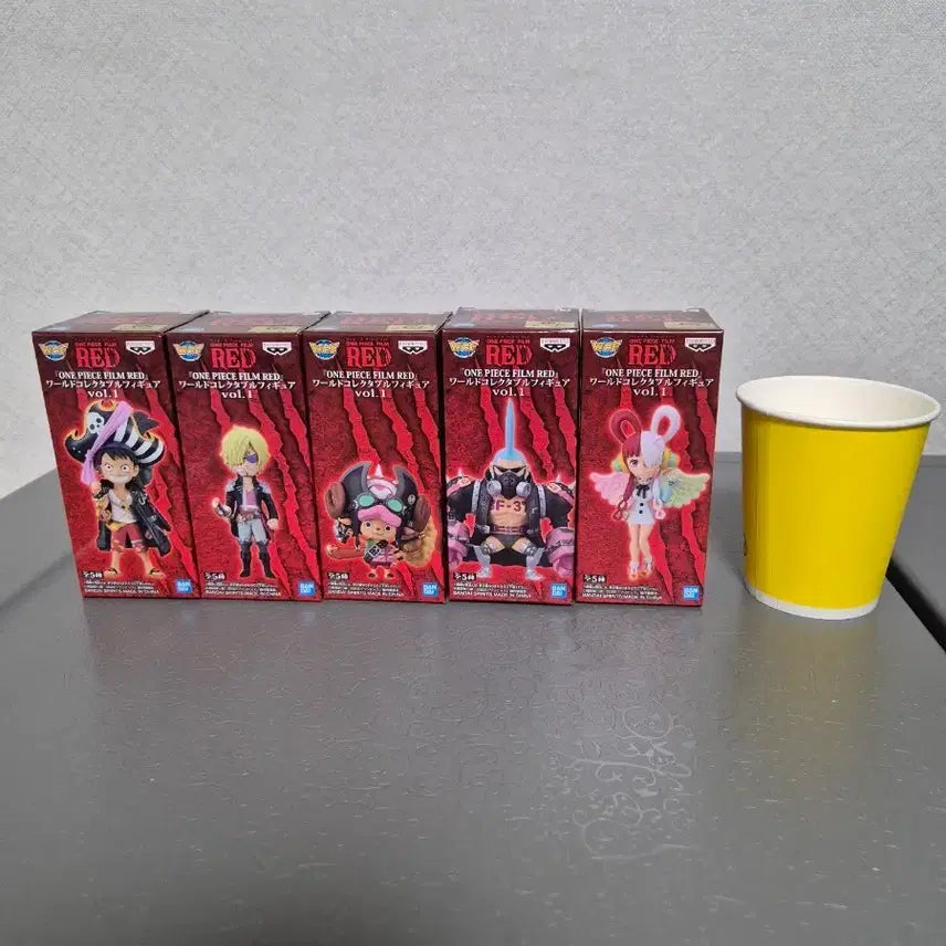 [BUNJANG] One Piece Film Red World Collectable Figure Vol. 1 (Set of 5) / 원피스 필름 레드 월드 콜렉터블 피규어 vol.1