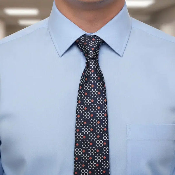 [BUNJANG] Yves Saint Laurent Silk Necktie / 입생로랑 사각패턴 실크 넥타이