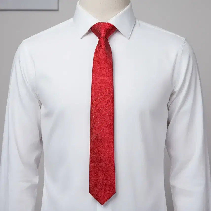 [BUNJANG] Louis Quatorze Jewelry Red Necktie / 루이까또즈 쥬얼리 레드 넥타이