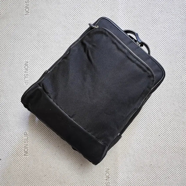 [BUNJANG] Mandarin Duck Black Leather Backpack / 만다리나덕 블랙 가죽 백팩