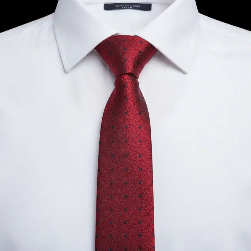 [BUNJANG] Franco Ferraro Polka Dot Silk Necktie / 프랑코페라로 도트패턴 실크 넥타이