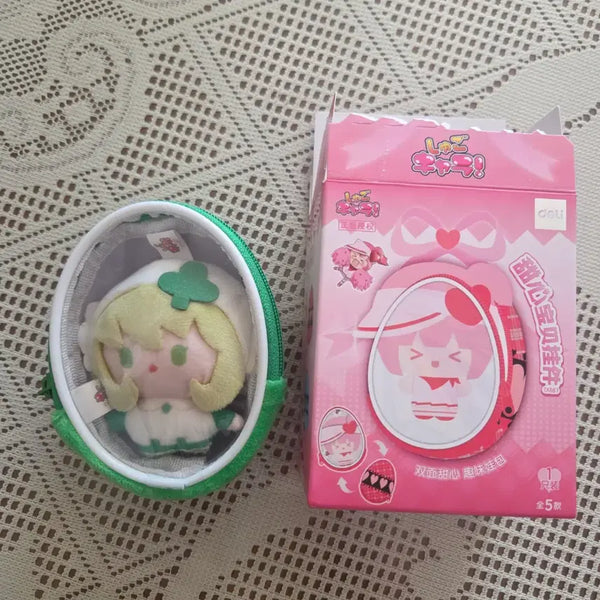 [BUNJANG] Shugo Chara! Amu Hinamori Suu Clear Pouch Keychain / 새상품 | 수호캐릭터! 캐릭캐릭 체인지 스우 투명 인형 파우치 키링