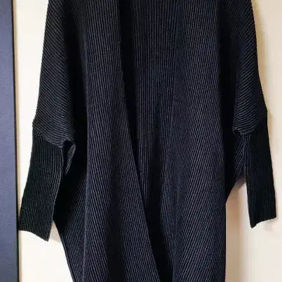 [BUNJANG] Spechio Black Pleated Long Cardigan / 스피치오 일본 오픈룩 블랙 플리츠 롱가디건 폴1338