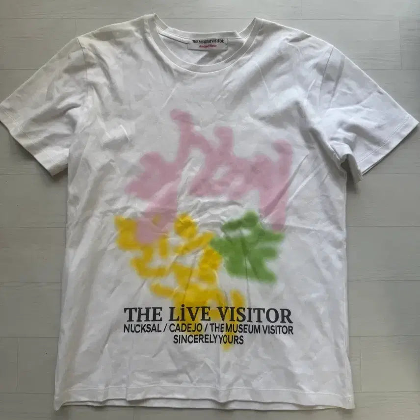 [BUNJANG] The Museum Visitor x Kadeho x Nucksal Collaboration T-Shirt / 더뮤지엄비지터 까데호 넉살 콜라보 티셔츠