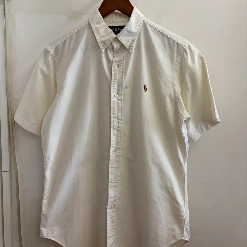 [BUNJANG] Polo Ralph Lauren White Short Sleeve Shirt / N319. 폴로 화이트 반팔 셔츠