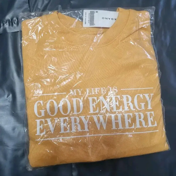 [BUNJANG] Giordano Yellow Sweatshirt / 지오다노 맨투맨 노랑 새상품