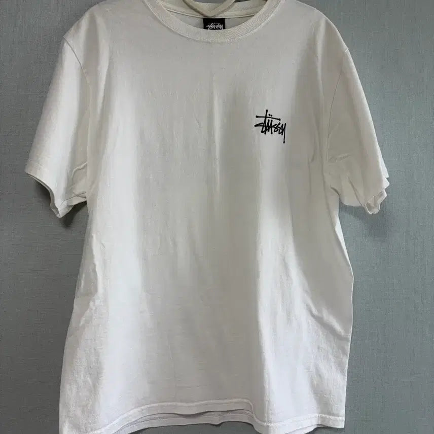 [BUNJANG] Stussy Basic Logo T-Shirt White M / 스투시 반팔티 M 화이트