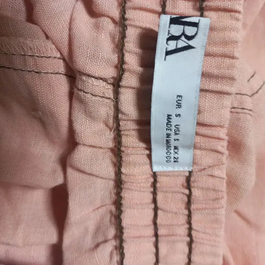 [BUNJANG] ZARA Linen Blend Stitch Wide Pants S / ZARA   스티치   린넨?   와이드 팬츠 S(밴드)