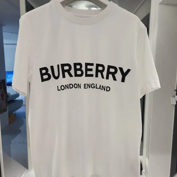 [BUNJANG] Burberry Logo T-Shirt White Cotton Size S / 버버리 로고 반팔티셔츠 S