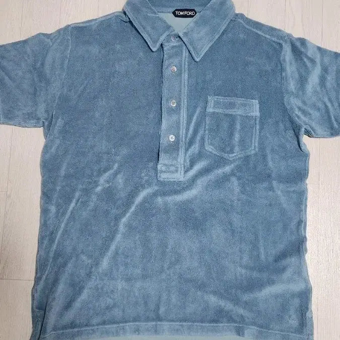 [BUNJANG] Tom Ford Terry Polo Shirt Sky Blue 54 / 톰포드 테리 폴로 티셔츠 스카이블루 54